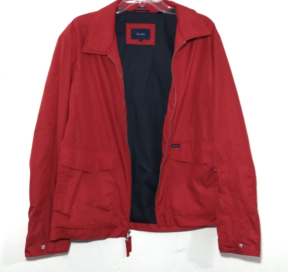 Faconnable Packable Travel Jacket Lightweight Red… - image 2